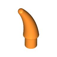 Animal Body Part, Barb / Claw / Tooth / Talon / Horn, Small Orange