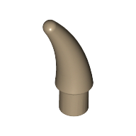 Animal Body Part, Barb / Claw / Tooth / Talon / Horn, Small Dunkelbeige