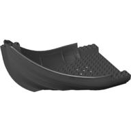 Boat Hull Section, Viking Bow / Stern in Black