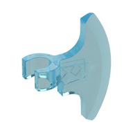 Weapon Axe Head, Clip-on (Viking) [Thick Clip] Trans-Light Blue