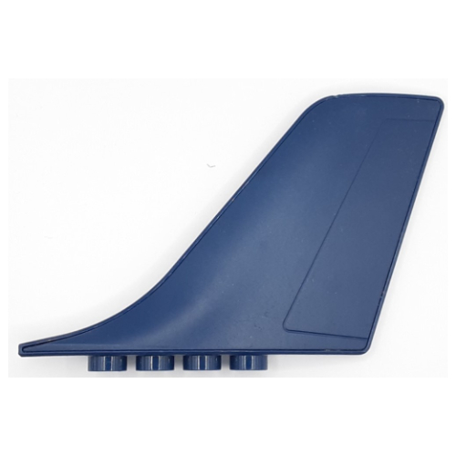 Duplo Airplane Large Tail Fin 1 × 9 × 5 Dark Blue