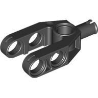 Technic Beam 2 × 4 Fork with Pin Schwarz