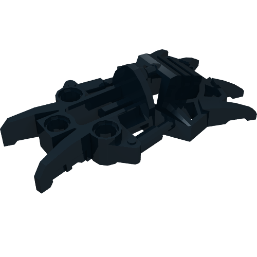 Large Figure Foot, Claws, Toa Inika Schwarz