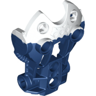 Large Figure Limb Cover / Torso Cover with Marbled White Pattern (Toa Inika) Dunkelblau