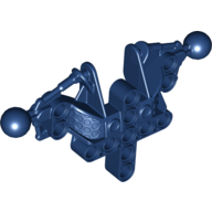 Large Figure Skeletal, Torso, Upper, with 2 Ball Joints (Toa Inika) Dunkelblau