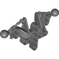 Large Figure Skeletal, Torso, Upper, with 2 Ball Joints (Toa Inika) Dark Bluish Gray