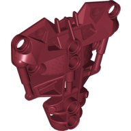 Large Figure Torso Cover, Armour, Toa Inika (Type 1) Dunkelrot