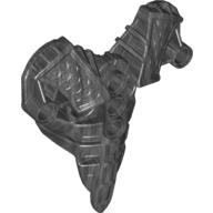 Large Figure Torso Cover, Armour, Toa Inika (Type 2) [Plain] Pearl Dark Gray