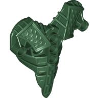 Large Figure Torso Cover, Armour, Toa Inika (Type 2) [Plain] Dark Green
