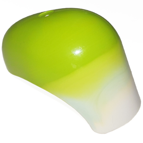 Large Figure Head (Toa Inika) with Marbled White Pattern Lime