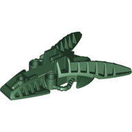 Large Figure Foot, Piraka Mechanical Dark Green