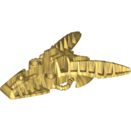 Large Figure Foot, Piraka Mechanical Pearl Gold