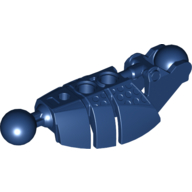 Large Figure Skeletal, Limb, Plated with 2 Ball Joints (Piraka) Dark Blue