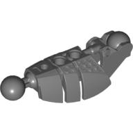 Large Figure Skeletal, Limb, Plated with 2 Ball Joints (Piraka) Dark Bluish Gray