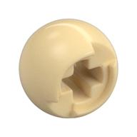 Technic Ball Joint with Through Axle Hole Tan