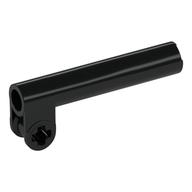 Technic Axle and Pin Connector, Perpendicular with Extension Black