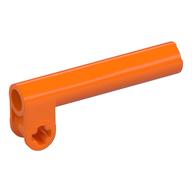 Technic Axle and Pin Connector, Perpendicular with Extension Orange