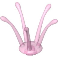 Clikits Icon, Flower Center, 3 × 3 × 2 Trans-Pink