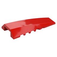 Brick Wedged, Curved 4 × 8 No Top Studs Red