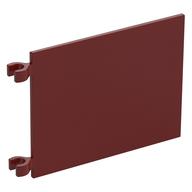 Flagge 6 × 4 mit U-Clips Dunkelrot