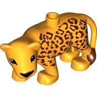 Duplo Tier Leopard erwachsen neuer Stil in Leuchtendes Hellorange