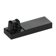 Hinge Tile 1 × 3 Locking with 1 Finger on Top with Cutout Black