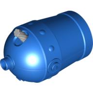 Duplo Cannon, Shooting, with Axle Hole and Light Bluish Gray Wick Blau