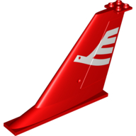 Tail 14 × 2 × 8 with White Airline Bird Print