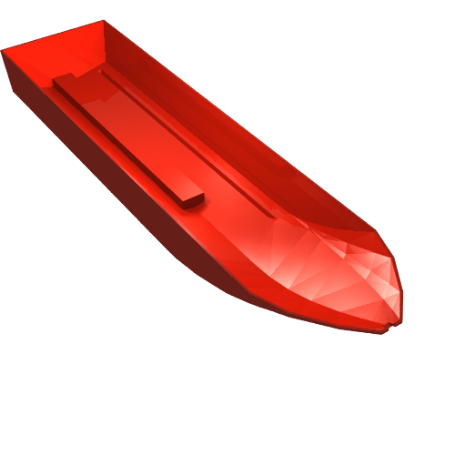 Boat Hull 51 × 12 × 6