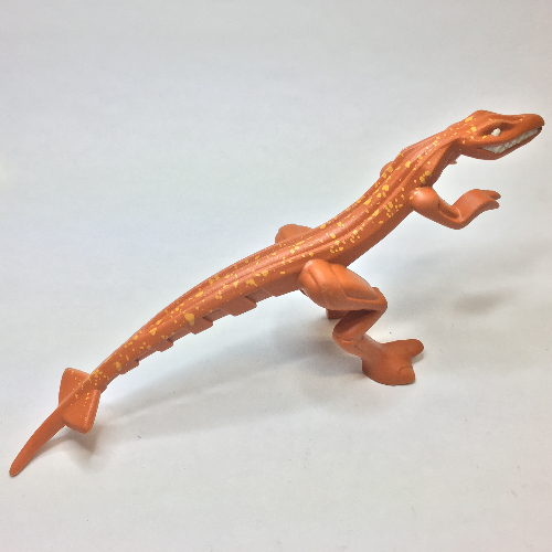 Animal, Dinosaur, Mutant Lizard with Bright Light orange Specks on Back Dunkelorange