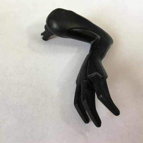 Animal Body Part, Dinosaur, Arm / Leg, Left with Claws Schwarz