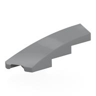 Brick Wedged, Curved 1 × 4 with Stud Notch Left Light Bluish Gray