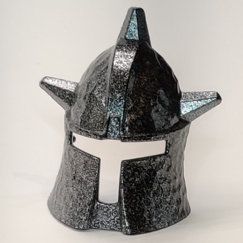 Large Figure Mask / Visor, Dracus Speckle Black-Silver
