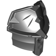 Large Figure Shoulder Cover, Armor, Spiky Schwarz