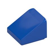 Brick Sloped 30° 1 × 1 × 2/3 (Cheese Slope) Blue
