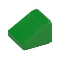 Brick Sloped 30° 1 × 1 × 2/3 (Cheese Slope) Bright Green