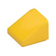 Brick Sloped 30° 1 × 1 × 2/3 (Cheese Slope) Yellow