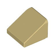 Brick Sloped 30° 1 × 1 × 2/3 (Cheese Slope) Beige