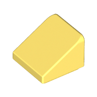 Brick Sloped 30° 1 × 1 × 2/3 (Cheese Slope) Bright Light Yellow