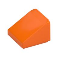 Brick Sloped 30° 1 × 1 × 2/3 (Cheese Slope) Orange