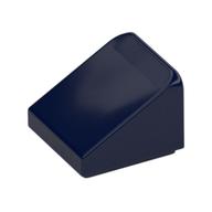 Brick Sloped 30° 1 × 1 × 2/3 (Cheese Slope) Dark Blue