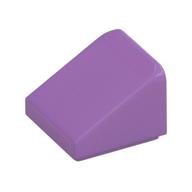 Brick Sloped 30° 1 × 1 × 2/3 (Cheese Slope) Medium Lavender