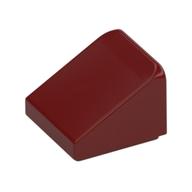 Brick Sloped 30° 1 × 1 × 2/3 (Cheese Slope) Dunkelrot