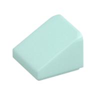 Brick Sloped 30° 1 × 1 × 2/3 (Cheese Slope) Light Aqua