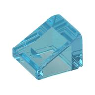 Brick Sloped 30° 1 × 1 × 2/3 (Cheese Slope) Transparent-Hellblau