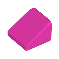 Brick Sloped 30° 1 × 1 × 2/3 (Cheese Slope) Dunkelrosa