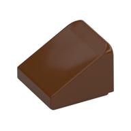 Brick Sloped 30° 1 × 1 × 2/3 (Cheese Slope) Reddish Brown