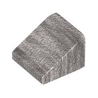 Brick Sloped 30° 1 × 1 × 2/3 (Cheese Slope) Metallic Silver