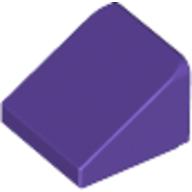 Brick Sloped 30° 1 × 1 × 2/3 (Cheese Slope) Dunkellila