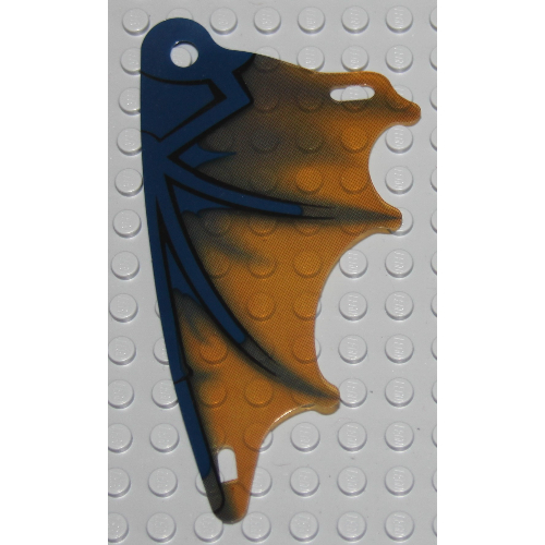 Wing, 6 × 12, Scalloped, with Wyvern Dragon Wing Print [Keine Farbe/Beliebige Farbe]